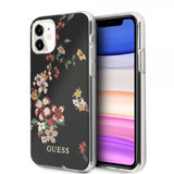 Guess iPhone 11 -suojakuori Flower Edition N.4 Musta
