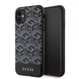 Guess iPhone 11 -suojakuori G Cube MagSafe, musta