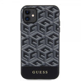 Guess iPhone 11 -suojakuori G Cube MagSafe, musta