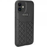 Audi iPhone 11 -suojakuori, aitoa nahkaa, musta