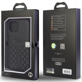Audi iPhone 11 -suojakuori, aitoa nahkaa, musta