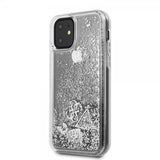 Guess iPhone 11 Kuoret Glitter Hearts Hopea