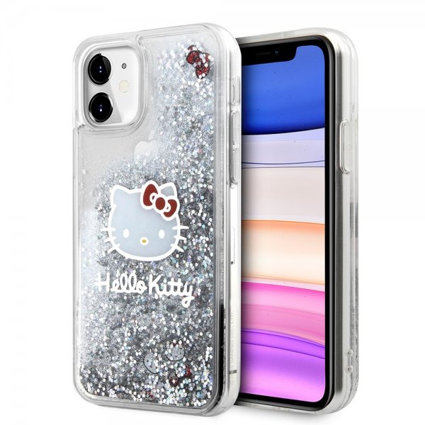 Hello Kitty iPhone 11 -kuori Liquid Glitter Translucent