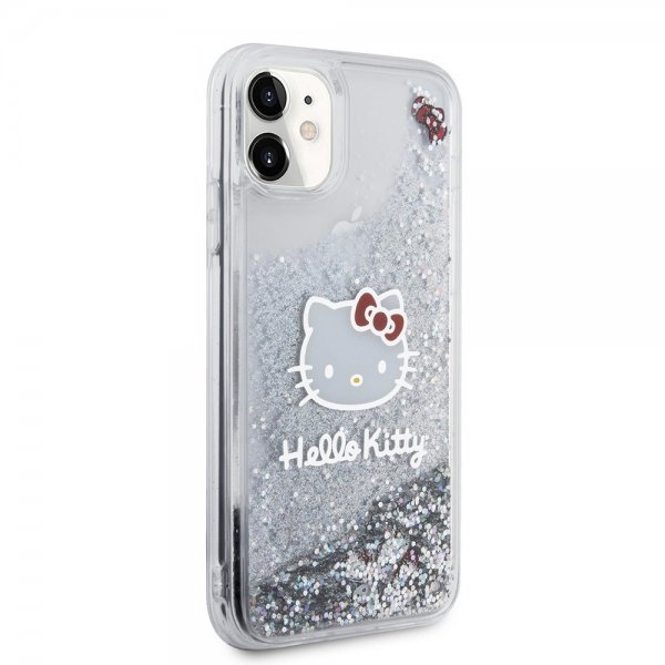 Hello Kitty iPhone 11 -kuori Liquid Glitter Translucent