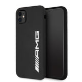 AMG iPhone 11 -suojakuori, nestemäinen silikoni, musta