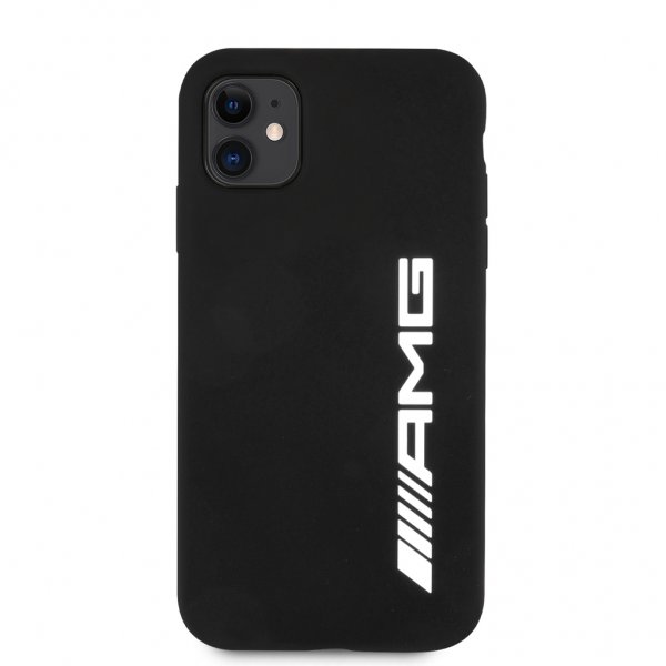 AMG iPhone 11 -suojakuori, nestemäinen silikoni, musta