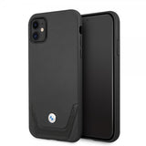 BMW iPhone 11 -suojakuori, Logo, perforoitu, musta