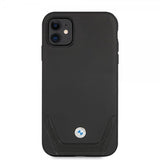 BMW iPhone 11 -suojakuori, Logo, perforoitu, musta