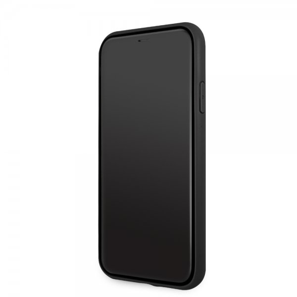 BMW iPhone 11 -suojakuori, Logo, perforoitu, musta