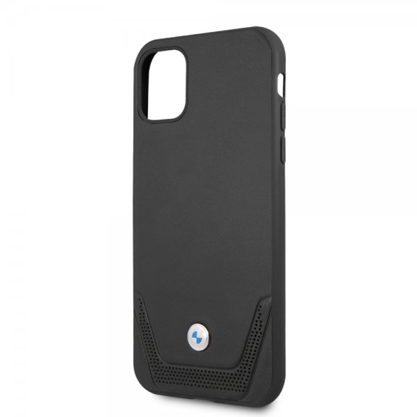 BMW iPhone 11 -suojakuori, Logo, perforoitu, musta