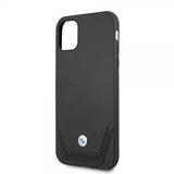 BMW iPhone 11 -suojakuori, Logo, perforoitu, musta