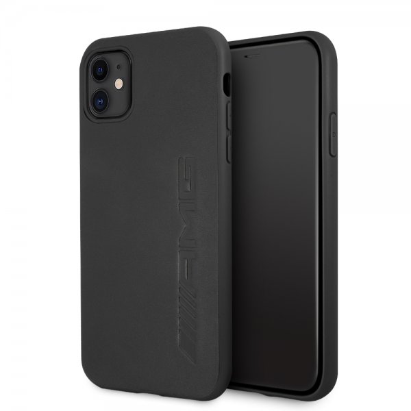 AMG iPhone 11 -suojakuori logoleimalla, musta
