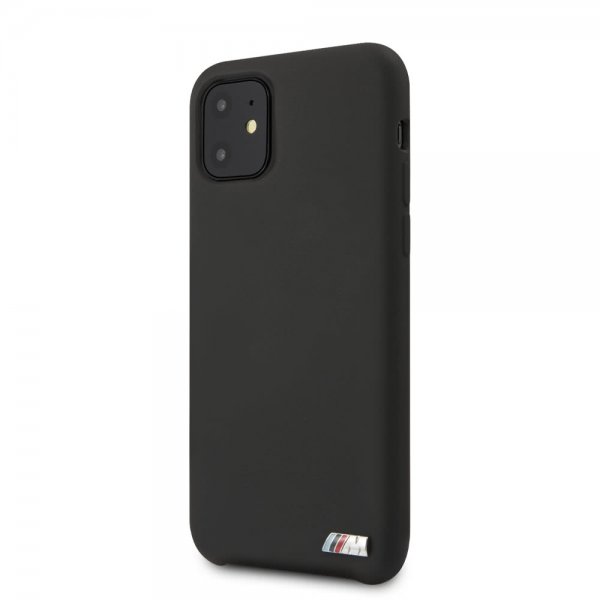 BMW iPhone 11 -suojakuori logolla, musta