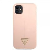 Guess iPhone 11 -suojakuori, Metal Triangle, ruusukulta