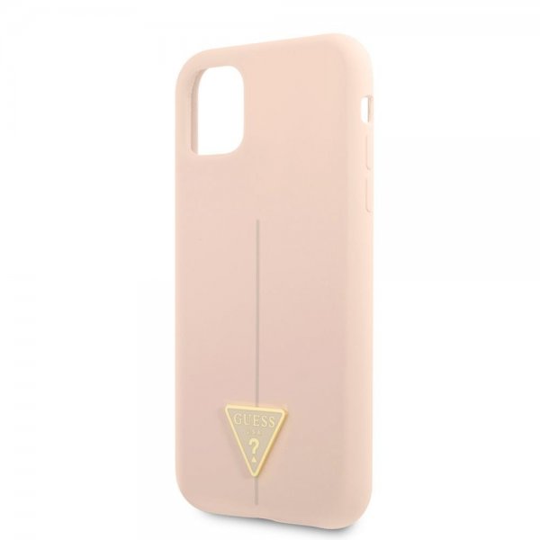 Guess iPhone 11 -suojakuori, Metal Triangle, ruusukulta