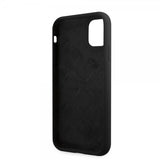 Guess iPhone 11 -suojakuori Metal Triangle, musta