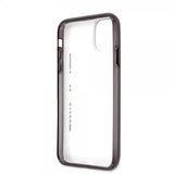 AMG iPhone 11 -suojakuori, metallimusta, läpinäkyvä