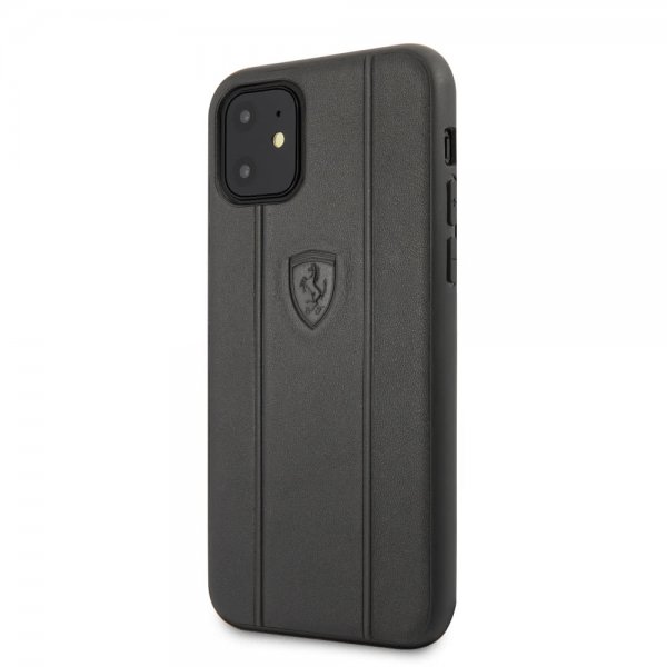 Ferrari iPhone 11 -suojakuori, Off Track, musta