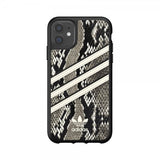 Adidas iPhone 11 -suojakuori tai Moulded Case -suojakuori, musta/alumiini