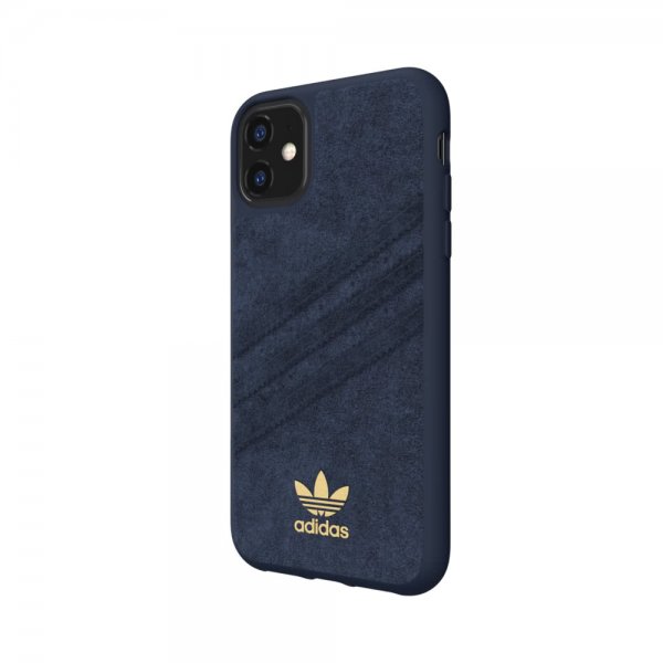 Adidas iPhone 11 -suojakuori tai Moulded Case Ultrasuede FW19 Collegiate Royal
