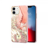 Richmond & Finch iPhone 11 -suojakuori Pink Marble Gold