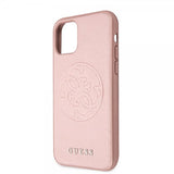 Guess iPhone 11 -suojakuori Saffiano Cover, ruusukulta