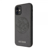 Guess iPhone 11 Kuoret Saffiano Cover Musta