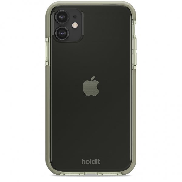 holdit iPhone 11 -suojakuori Seethru Khaki Green