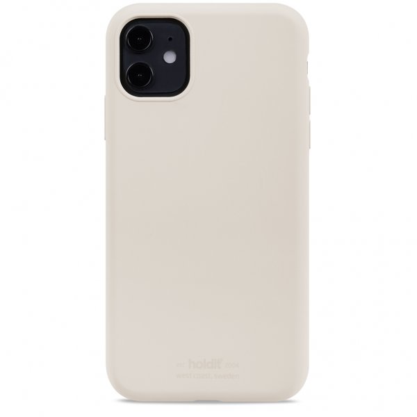 holdit iPhone 11 Silikonisuojakuori Light Beige