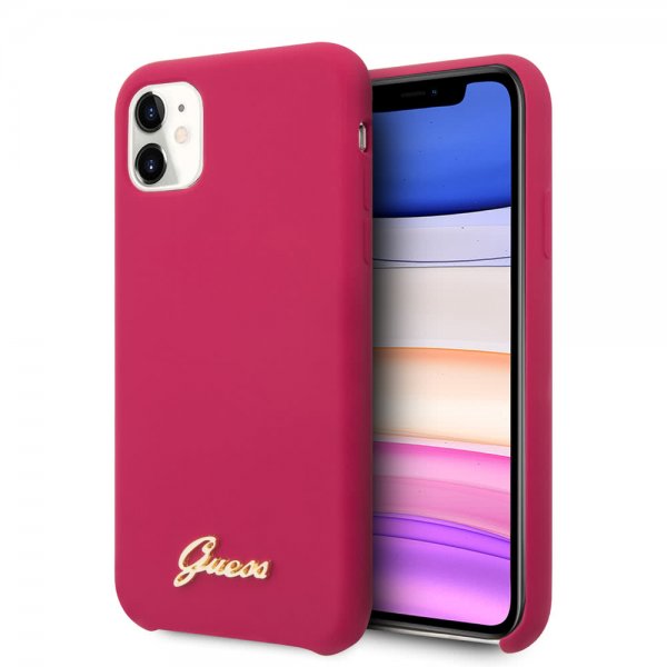 Guess iPhone 11 -silikonikuori, Vintage Red