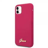 Guess iPhone 11 -silikonikuori, Vintage Red