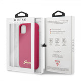 Guess iPhone 11 -silikonikuori, Vintage Red