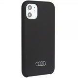 Audi iPhone 11 -silikonikuori, musta