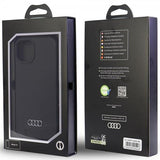 Audi iPhone 11 -silikonikuori, musta
