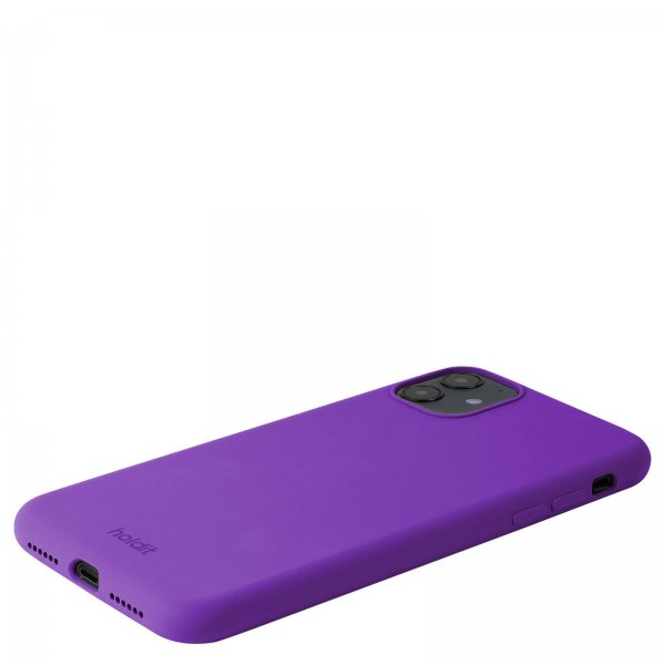 holdit iPhone 11 Silikonisuojakuori Bright Purple