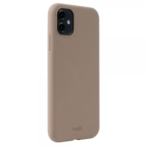 holdit iPhone 11 Silikonisuojakuori Mocha Brown