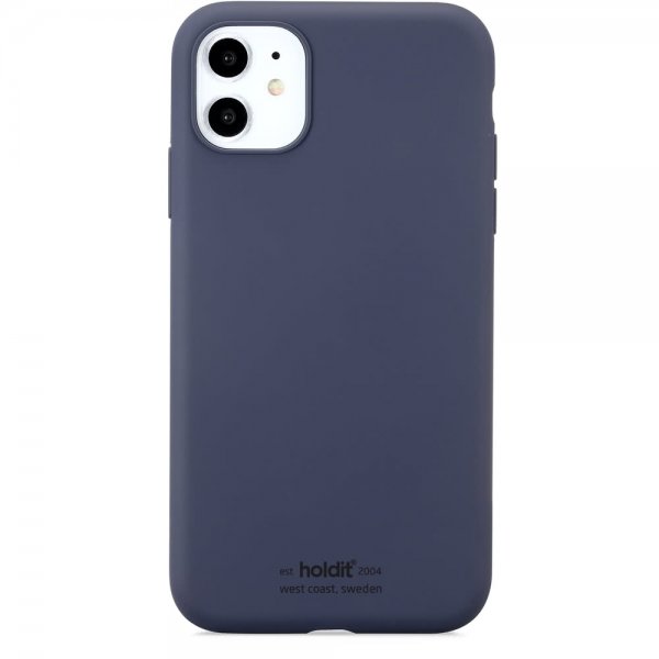 holdit iPhone 11 -silikonikuori, tummansininen