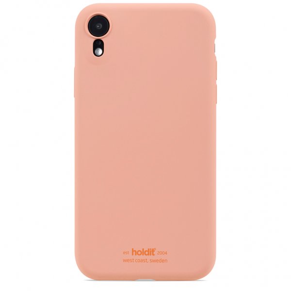 holdit iPhone Xr Silikonikuori Pink Peach
