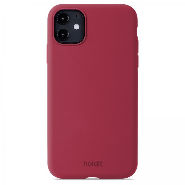 holdit iPhone 11 Silikonisuojakuori Red Velvet
