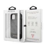 Guess iPhone 11 -suojakuori Stripe Cover Harmaa