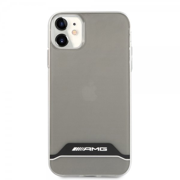 AMG iPhone 11 -kuoret, vaakaraita, läpinäkyvä, musta