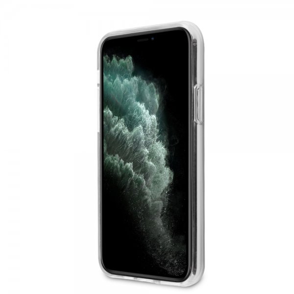 AMG iPhone 11 -kuoret, vaakaraita, läpinäkyvä, musta