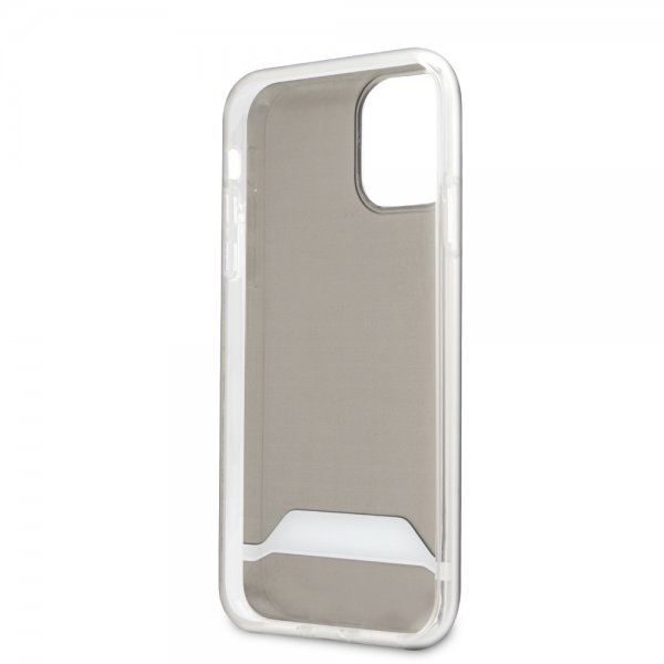 AMG iPhone 11 -kuoret, vaakaraita, läpinäkyvä, musta