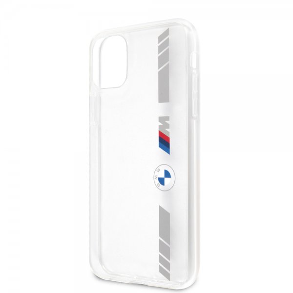 BMW iPhone 11 Kuoret Stripes Silver Transparent