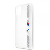 BMW iPhone 11 Kuoret Stripes Silver Transparent