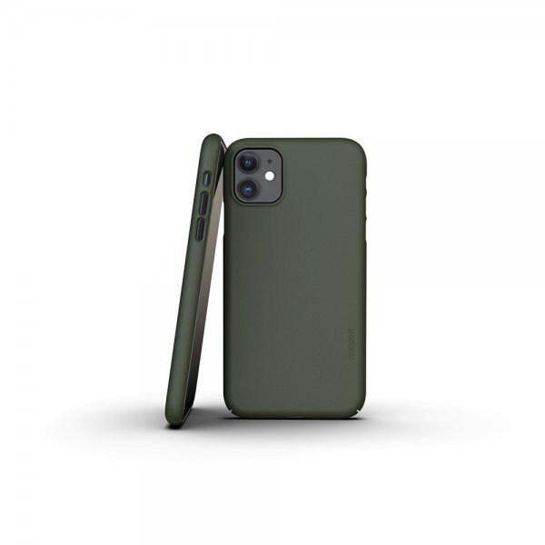 Nudient iPhone 11 -suojakuori Thin Case V3 Pine Green