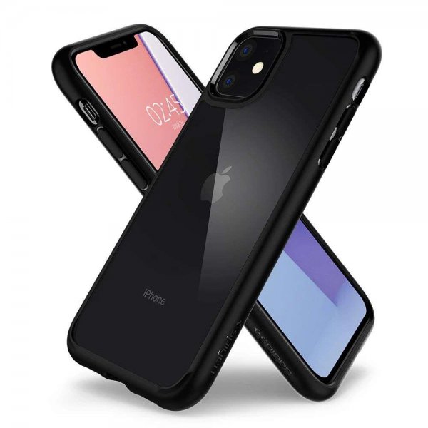 Spigen iPhone 11 Ultra Hybrid -suojakuori, mattamusta