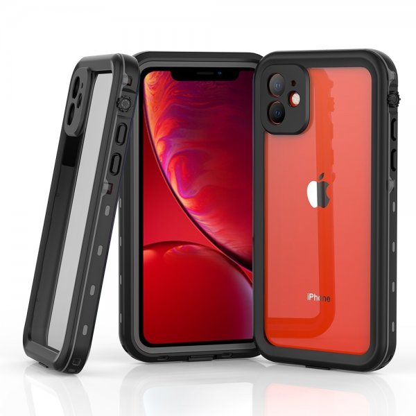 Redpepper iPhone 11 -suojakuori, vedenkestävä IP68, musta