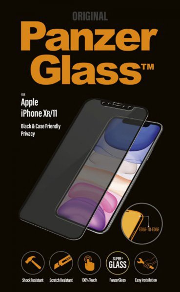 PanzerGlass iPhone Xr/11 CaseFriendly Privacy -näytönsuoja