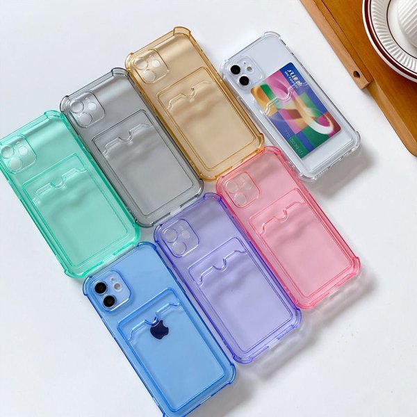 iPhone 11 Suojakuori Korttipidike Iskunkestävä Violetti